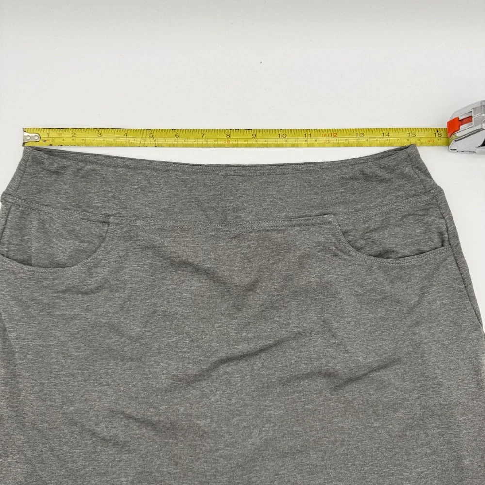 PGA TOUR Women's Golf Skort Medium Gray Stretch Pull On Athletic Performance